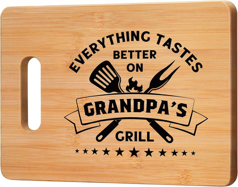 Personalized Bamboo Cutting Board Perfect Gift for Grandpa